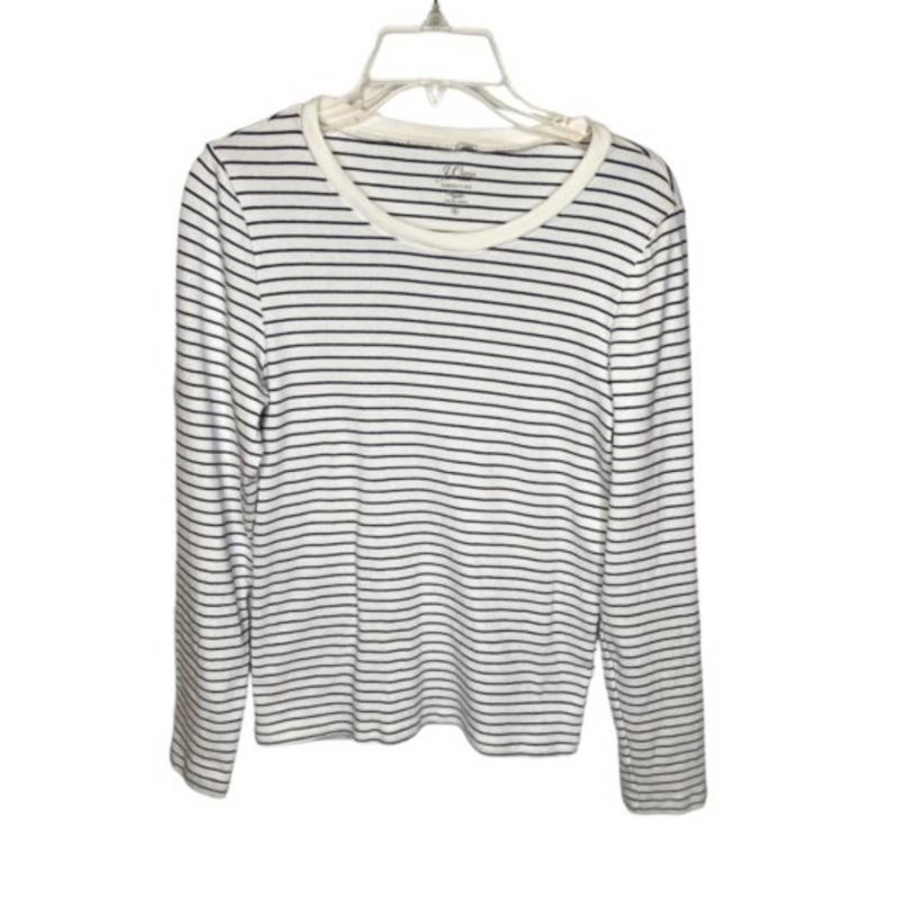 J. Crew Perfect Fit Crew Fit  Stripped Top Sz XL EUC